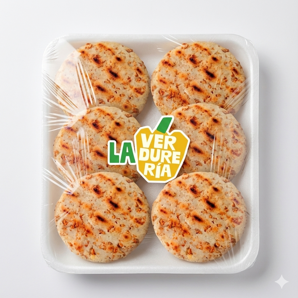 AREPAS DE CHICHARRON ASADAS LA VERDURERIA 6UND