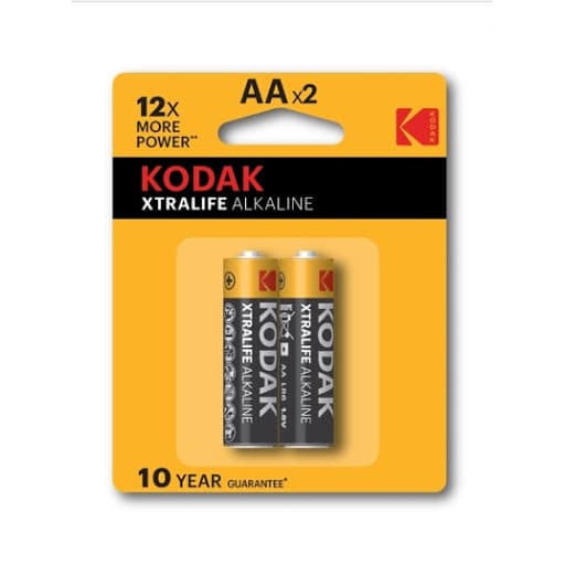 BATERIAS ALKALINE KODAK AA  2 UND.