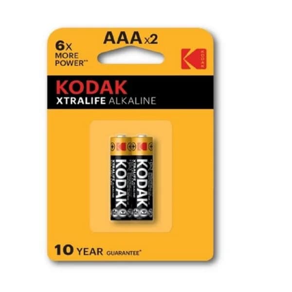 BATERIAS ALKALINE KODAK AAA  2 UND.