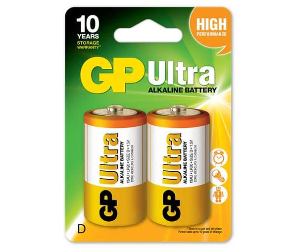BATERIAS ULTRA  ALCALINA D2 GP