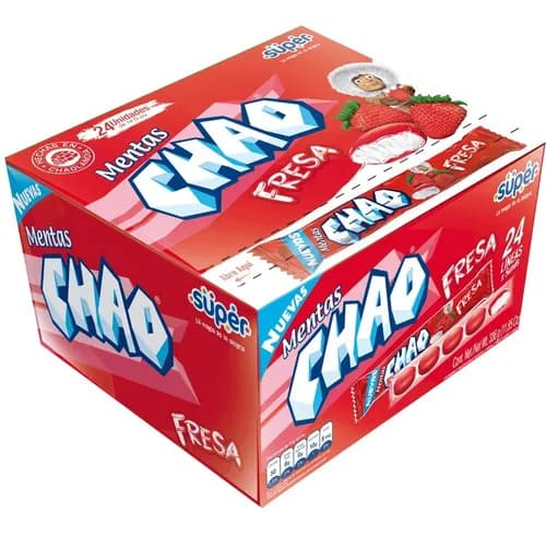 CARAMELOS CHAO FRESA 14GR