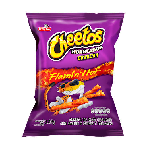 CHEETOS HORNEADOS CRUNCHY FLAMIN HOT 120GRS