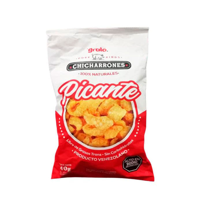 CHICHARRONES GRALO ORIGINAL-PICANTE 40GRS