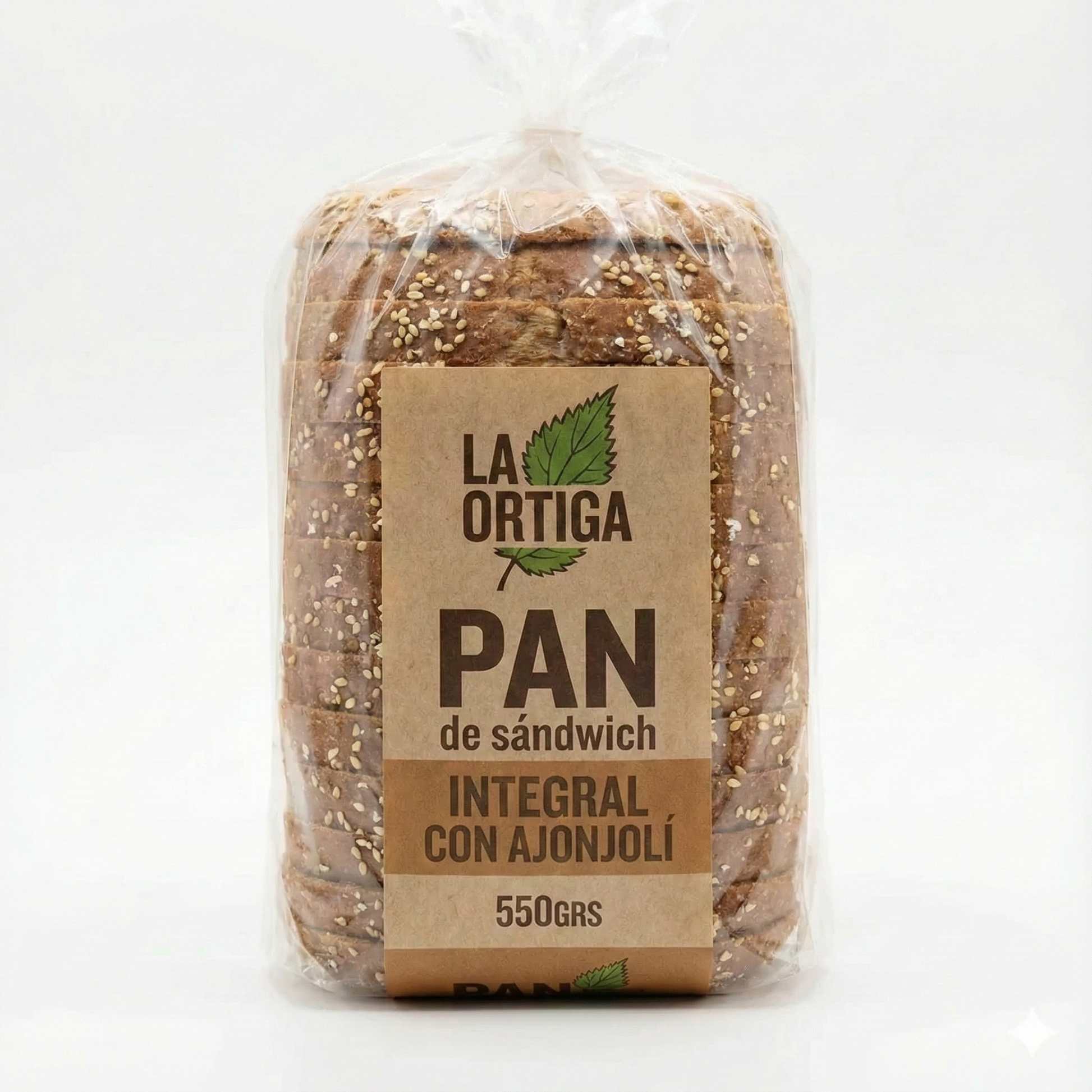 PAN INTEGRAL CON AJONJOLI LA ORTIGA 550GR