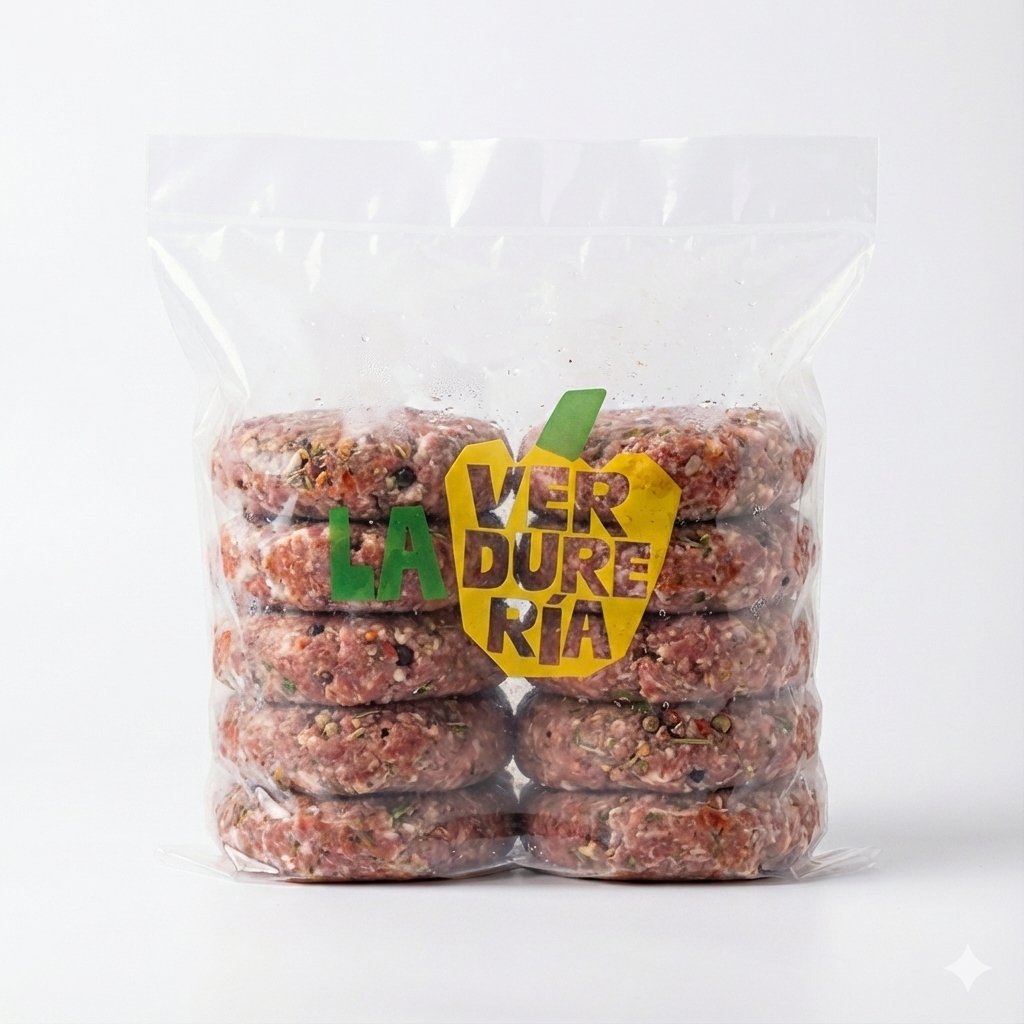 HAMBURGUESA DE RES  Y ESPECIES LA VERDURERIA