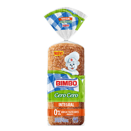 PAN CERO CERO INTEGRAL BIMBO 500GR