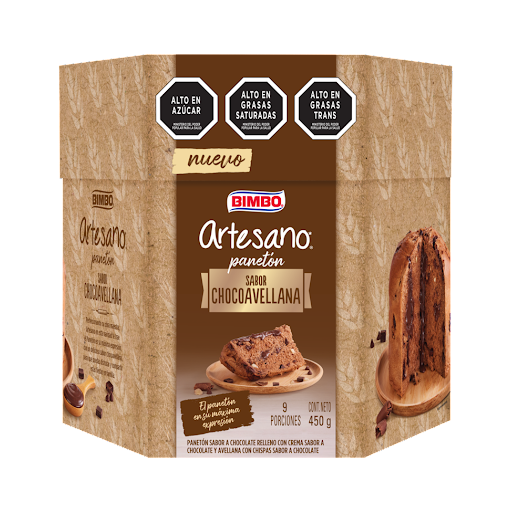 PANETON BIMBO CHOCOAVELLANA 450GR